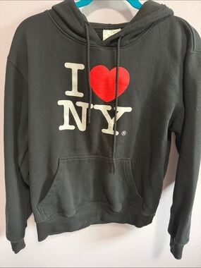 I ♥ NY Black Crewneck Hoodie Sweatshirt